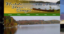 Desktop Screenshot of muskokashorescottages.com